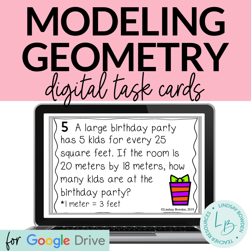 Modeling With Geometry Digital Task Cards Lindsay Bowden