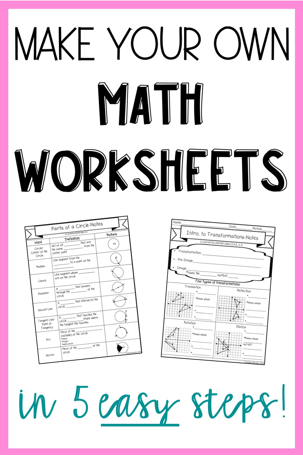 Make Your Own Math Worksheets In 5 Easy Steps Lindsay Bowden