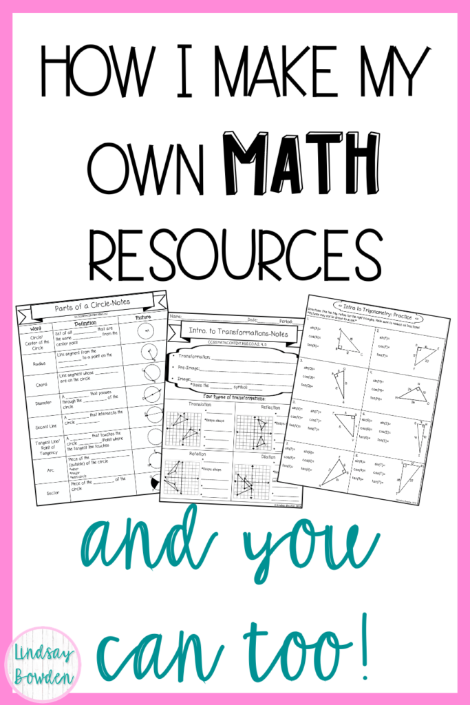 make your own worksheet math