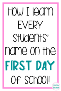 Name Game: How I Learn Every Students' Name - Lindsay Bowden