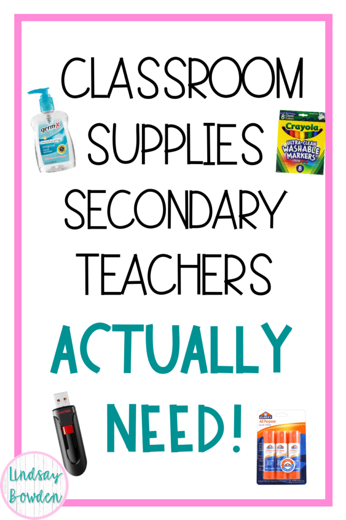 5 Best Teacher Supplies for Middle and High School - Lindsay Bowden