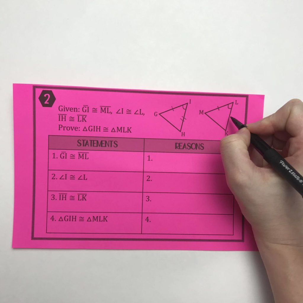 25 Ways to Teach Geometry Proofs - Lindsay Bowden In Geometry Worksheet Beginning Proofs