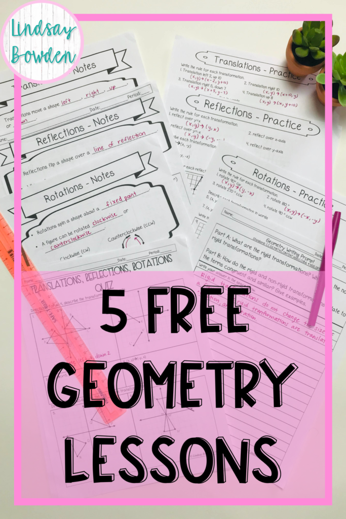 5 Free Geometry Lessons - Lindsay Bowden