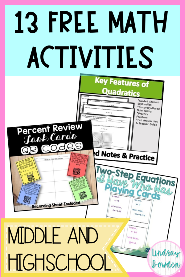 13 Free Math Worksheets and Activities - Lindsay Bowden