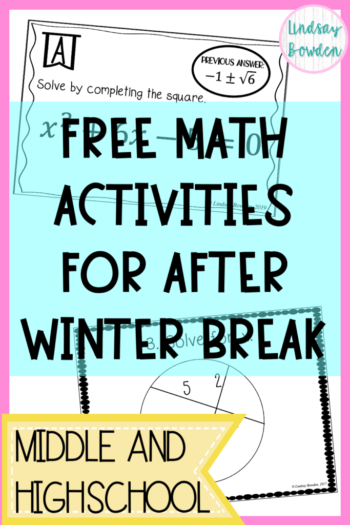 13 Free Math Worksheets and Activities - Lindsay Bowden