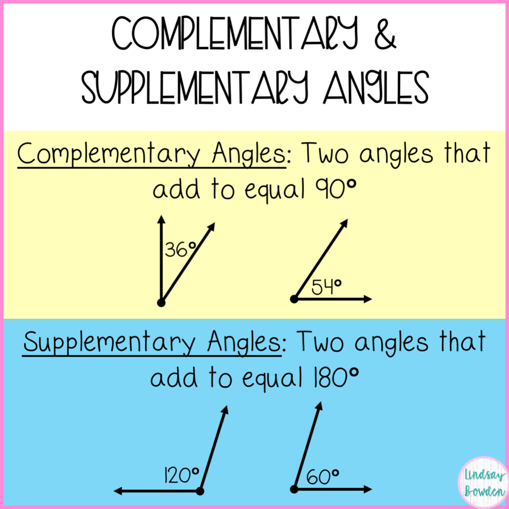 Complementary and Supplementary Angles - Lindsay Bowden Regarding Pairs Of Angles Worksheet Answers