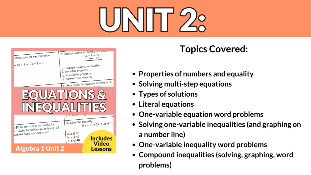 Algebra 1 Squad Curriculum - Lindsay Bowden