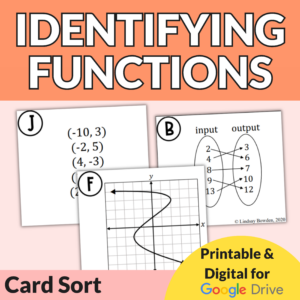 Functions or Not Card Sort and Digital Activity