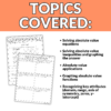 Absolute Value Notes and Worksheets - Lindsay Bowden