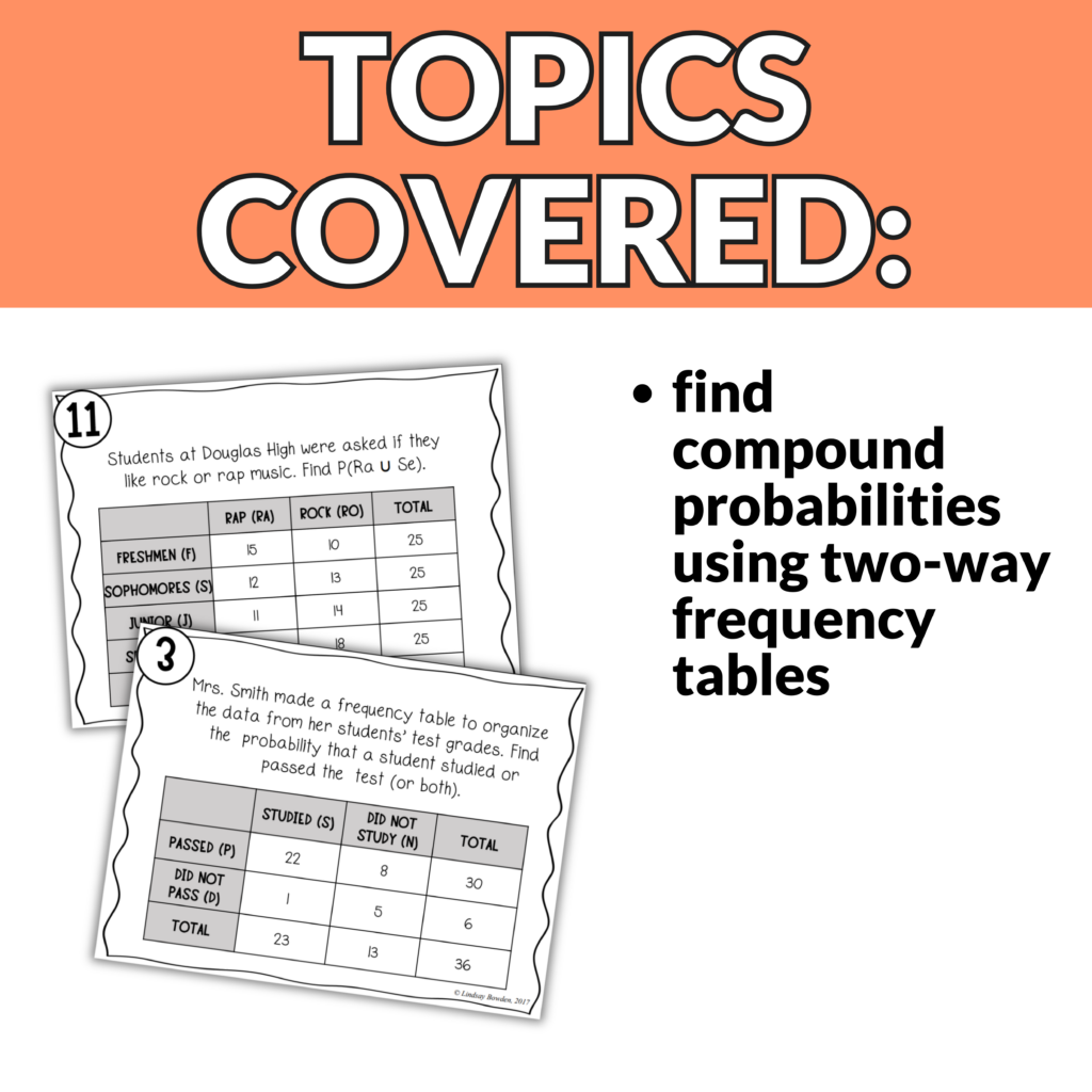 Compound Probability Task Cards - Image 3