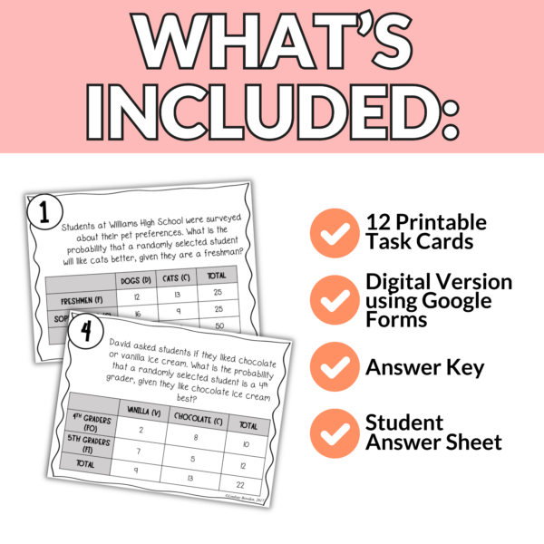 Conditional Probability Task Cards - Image 2