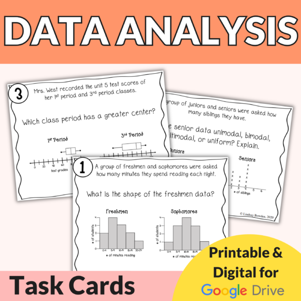 Data Analysis Task Cards