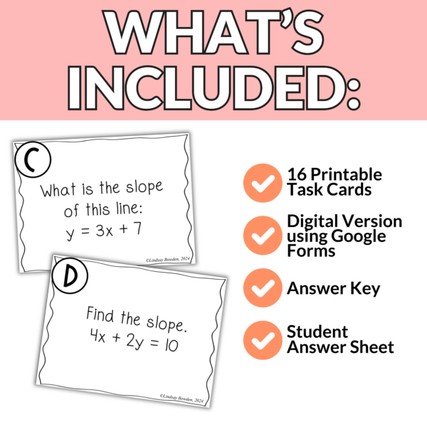 Finding Slope Task Cards - Image 2