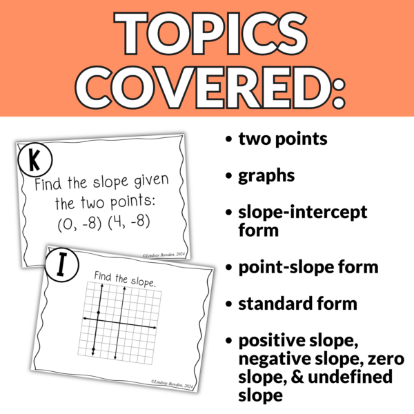 Finding Slope Task Cards - Image 3