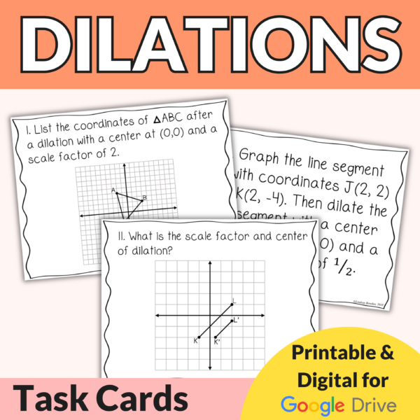 Dilations Task Cards