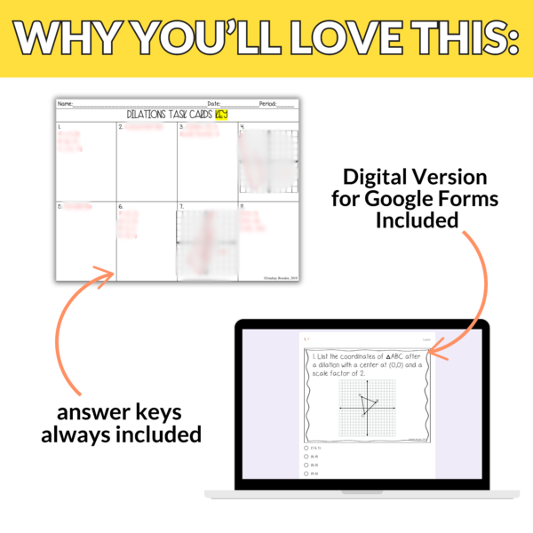 Dilations Task Cards - Image 4
