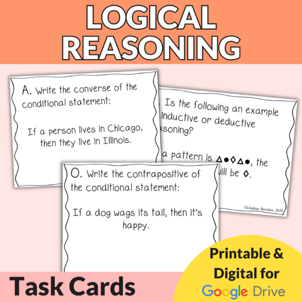 Logical Reasoning Task Cards