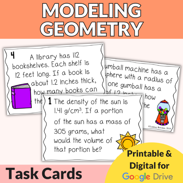 Modeling with Geometry Task Cards