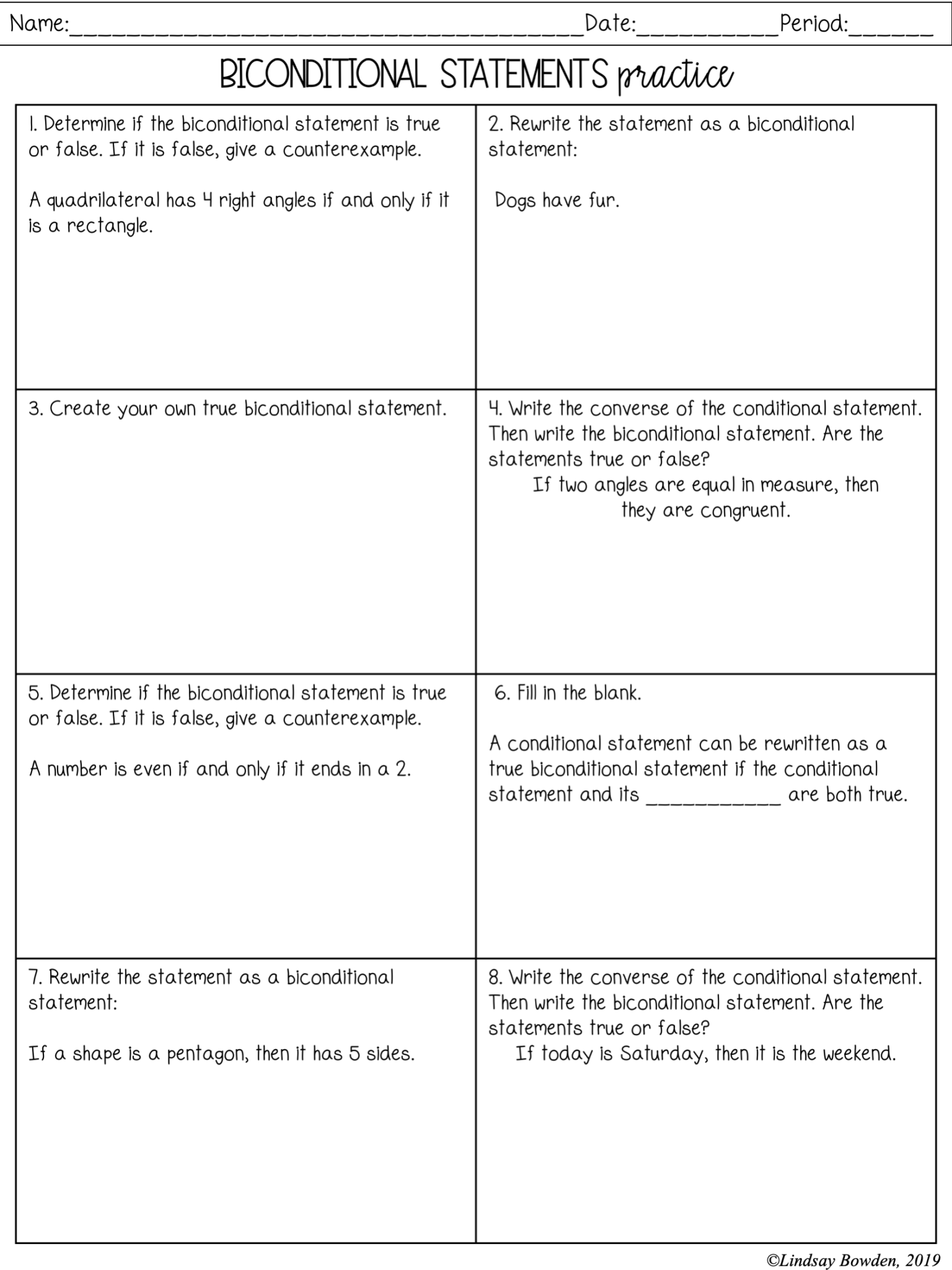 Logical Reasoning Notes And Worksheets Lindsay Bowden