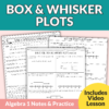 Box and Whisker Plots Guided Notes and Worksheets | 7th - 10th Grade ...