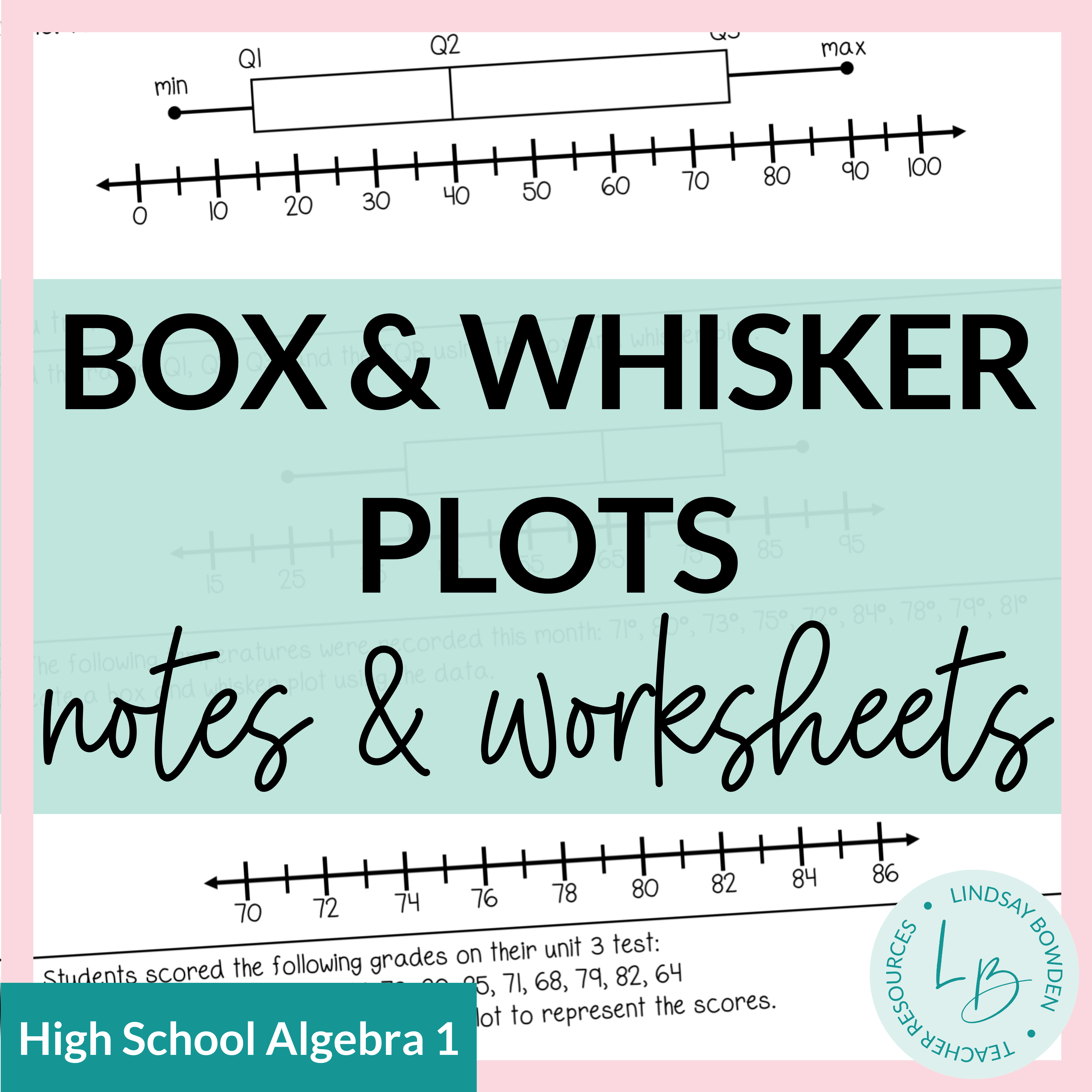 box and whisker plot worksheet with answers