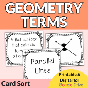 Geometry Terms Activity