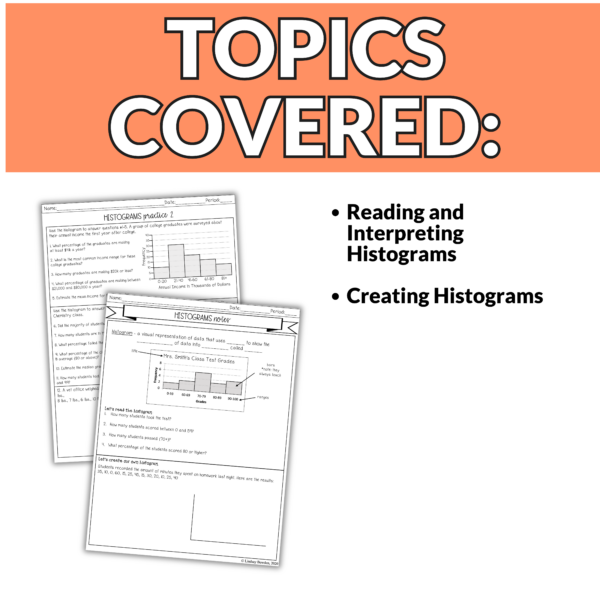 Histograms Notes and Worksheets - Image 4