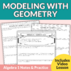 Modeling with Geometry Notes and Worksheets for 9th – 11th Grade Math ...