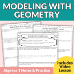 Modeling with Geometry Notes and Worksheets for 9th – 11th Grade Math ...