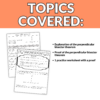 Perpendicular Bisector Theorem Notes and Worksheets for 9th – 11th ...