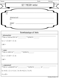 Probability Notes And Worksheets - Lindsay Bowden