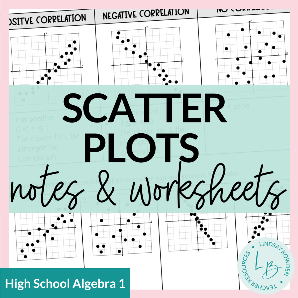 Scatter Plots Notes and Worksheets - Lindsay Bowden