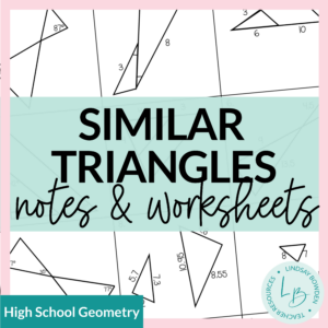 Similar Triangles Notes and Worksheets
