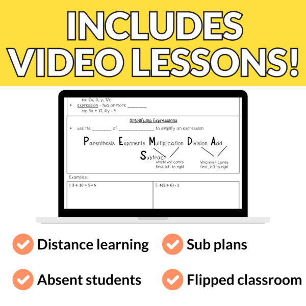 Expressions Notes and Worksheets - Image 4