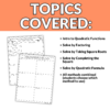 Solving Quadratics by Any Method Notes and Worksheets Algebra 1 ...