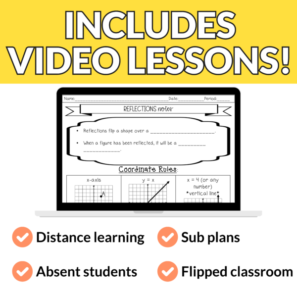 Geometric Transformations Guided Notes and Worksheets for High School Geometry - Image 4