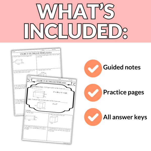 Volume and Cavalieri’s Principle Notes and Worksheets for 9th - 11th Grade - Image 2