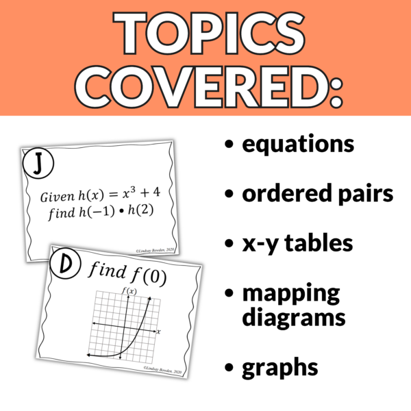 Evaluating Functions Task Cards - Image 3