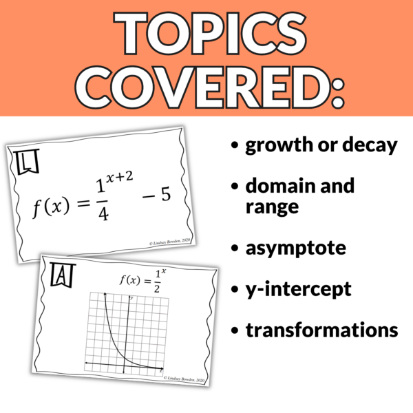 Exponential Functions Task Cards - Image 3