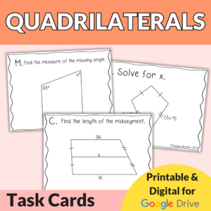 Quadrilaterals Task Cards