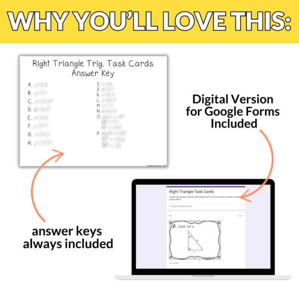 Right Triangle Trigonometry Task Cards - Image 4