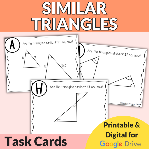 Similar Triangles Task Cards