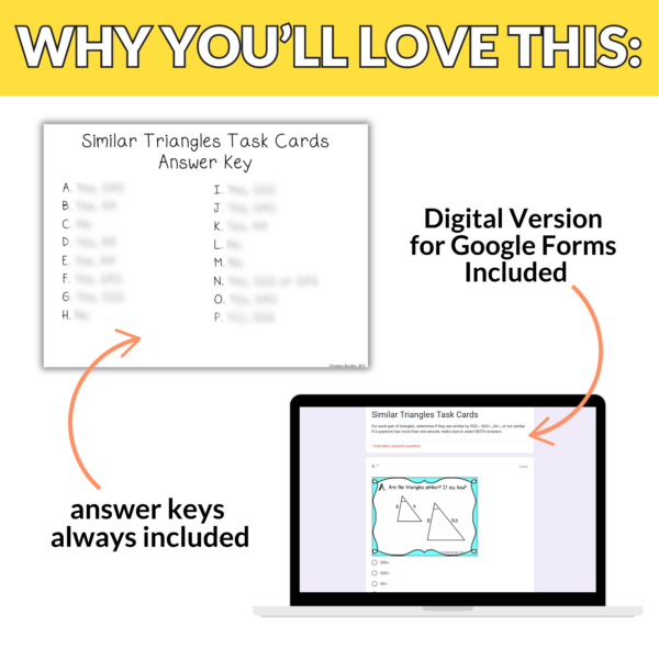 Similar Triangles Task Cards - Image 4