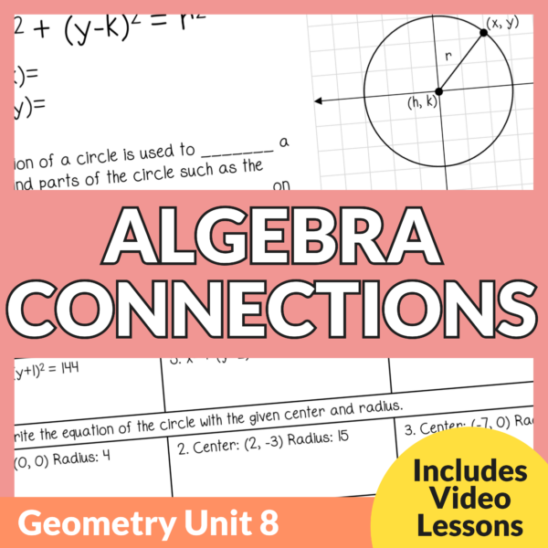 Algebra Connections Unit (Geometry Unit 9)