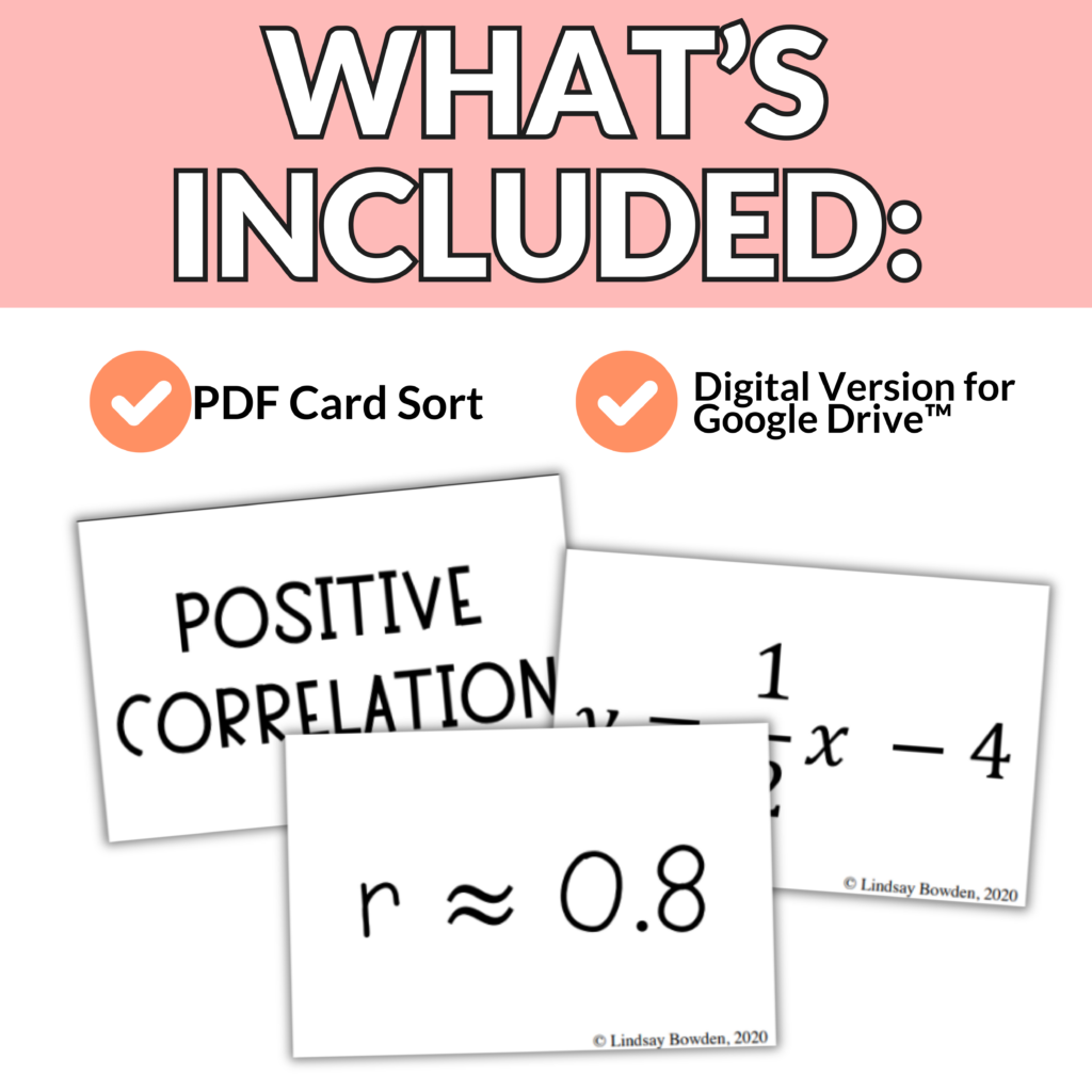 Scatter Plots Card Sort and Drag & Drop Activity - Image 2