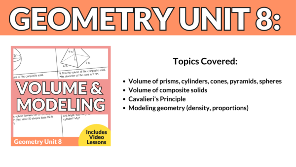 Volume & Modeling Unit (Geometry Unit 8) - Image 5