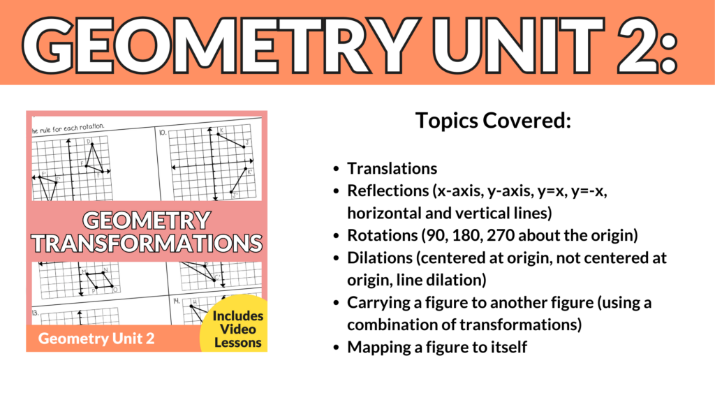 Transformations Unit (Geometry Unit 2) - Lindsay Bowden