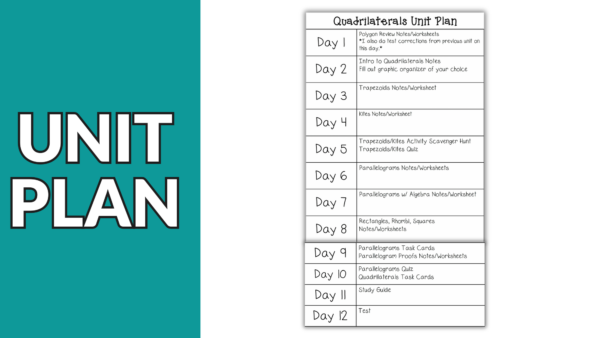 Quadrilaterals and Parallelograms Unit (Geometry Unit 5) - Image 4