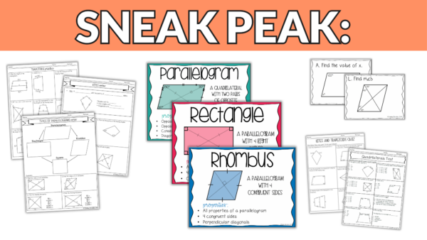 Quadrilaterals and Parallelograms Unit (Geometry Unit 5) - Image 5