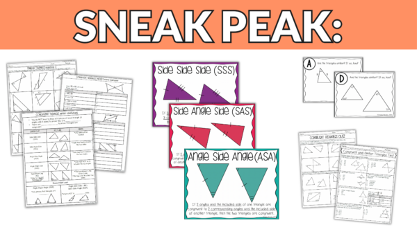 Congruent & Similar Triangles Unit (Geometry Unit 4) - Image 4